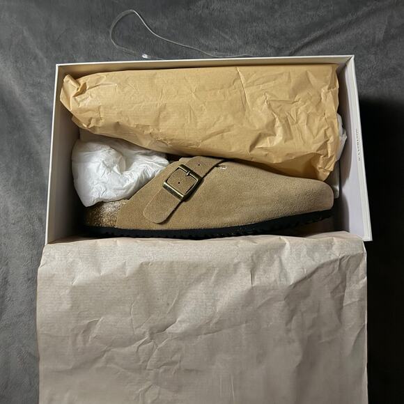 Quince Men\'s Water Repellent Suede Clog Mule Dune Size 8 New Box main image 5